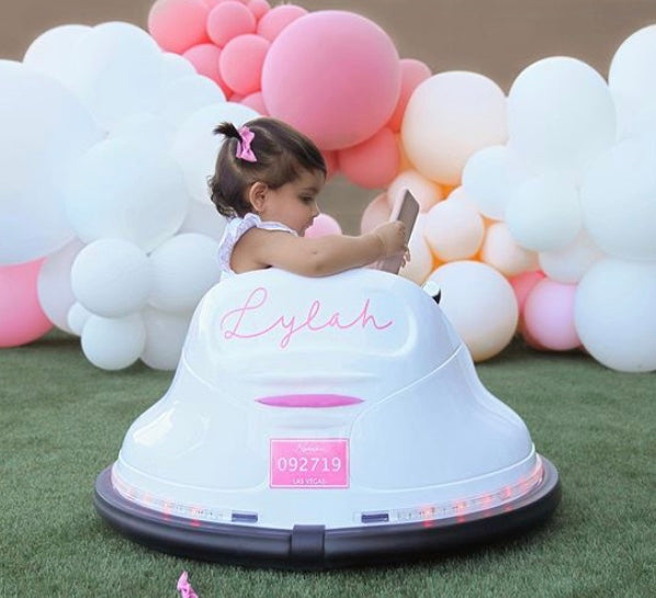 License Plate and XL Name Decal