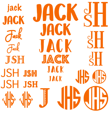Name and Monogram Labels