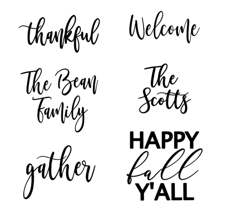 Fall Pumpkin Words