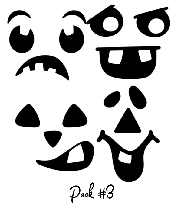 Jack-o-lantern Face Stickers